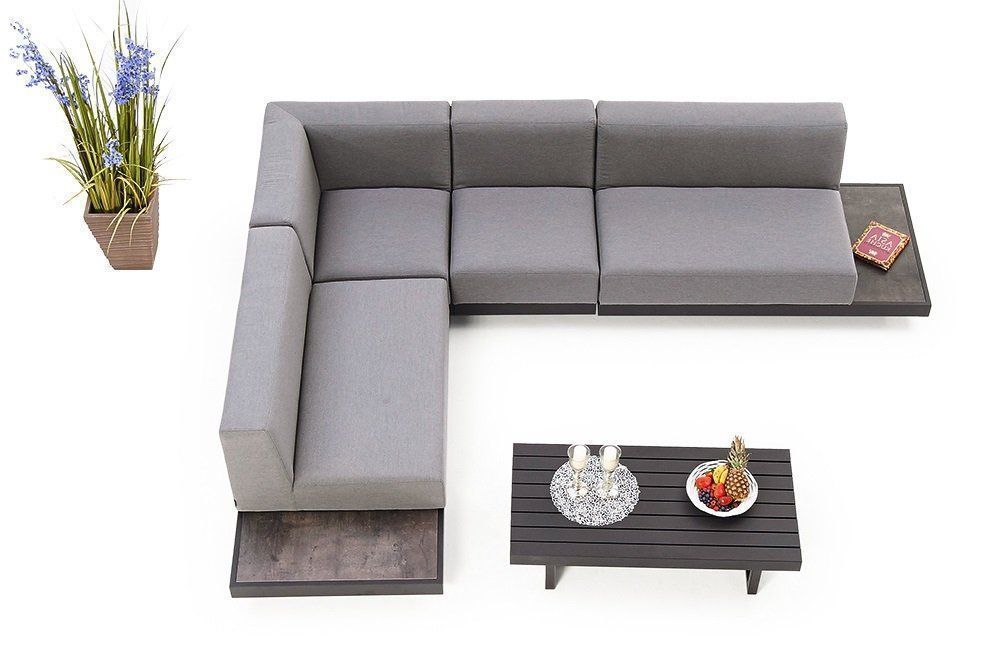 Divani: Gartenmöbel Sunbrella Outdoor Lounge grau – Nuovo e nell'imballaggio originale da Bern venduto da rattan-lounge 1