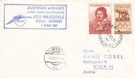 Erstflug AUA Venedig - Salzburg 1961