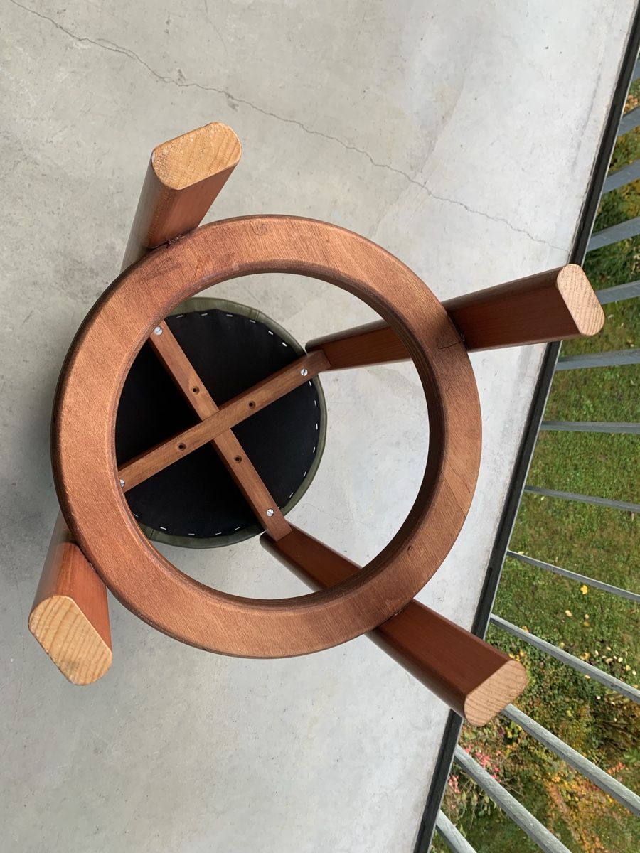 Hocker: 2 Vintage midcentury Teakholz Hocker Danish – Gebraucht aus Fribourg von GBT42 4