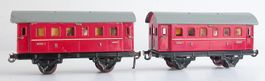 Fleischmann 2 alte Personenwagen Spur 0