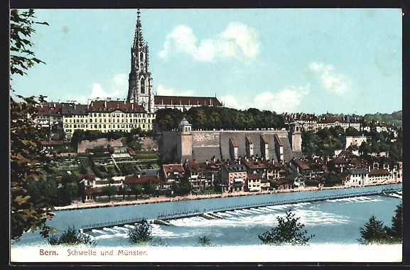 Cartoline postali: AK Bern, Schwelle und Münster – Usato da Berlin venduto da bartko-reher