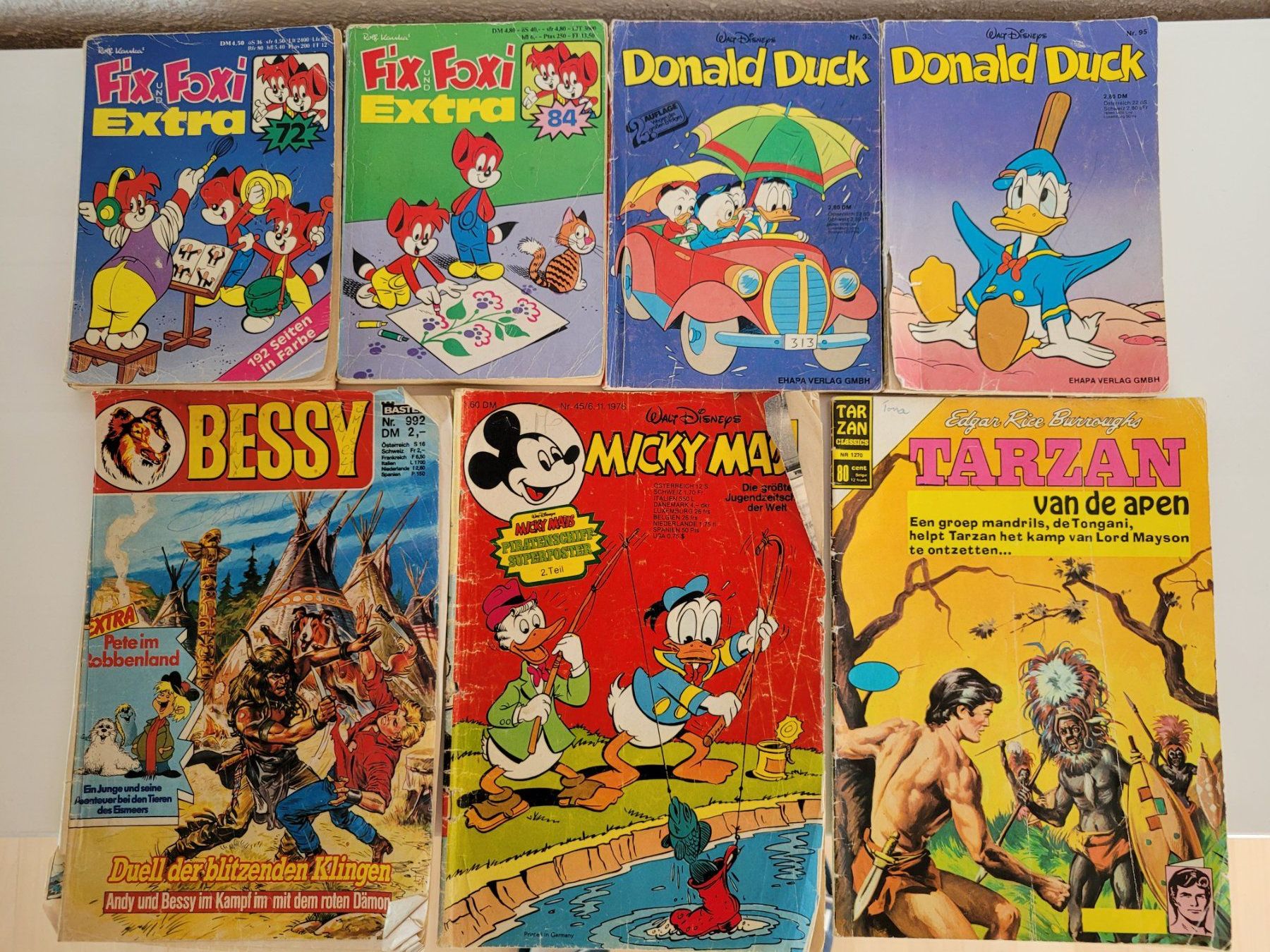 Fumetti: Comic Hefte: Fix & Foxi, Donald Duck, Micky Maus, Bessy, ... – Usato da Rebstein venduto da Ritsch7 1