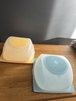 Tupperware Käseglocke, 2 Stk. Pastellfarben, neuwertig