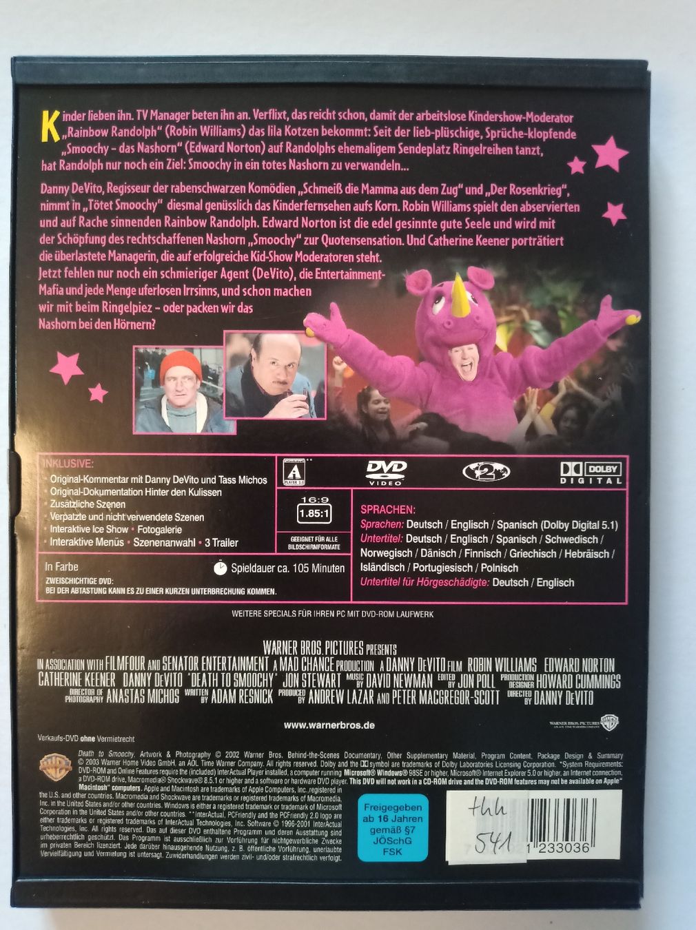 Tutti i DVDs: Tötet Smoochy - DVD – Usato da Tann venduto da Veebee6 1
