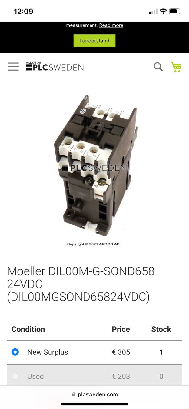 Eaton Interruttori: Contactor – Usato da Luzern venduto da Mecgy