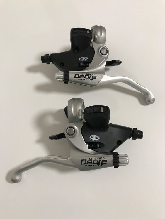 Poignées De Frein Et Dérailleur Shimano Deore ST-M510 – 3×9 Vitesses – Occasion En Bon état, Compatible VTT, Vélo électrique