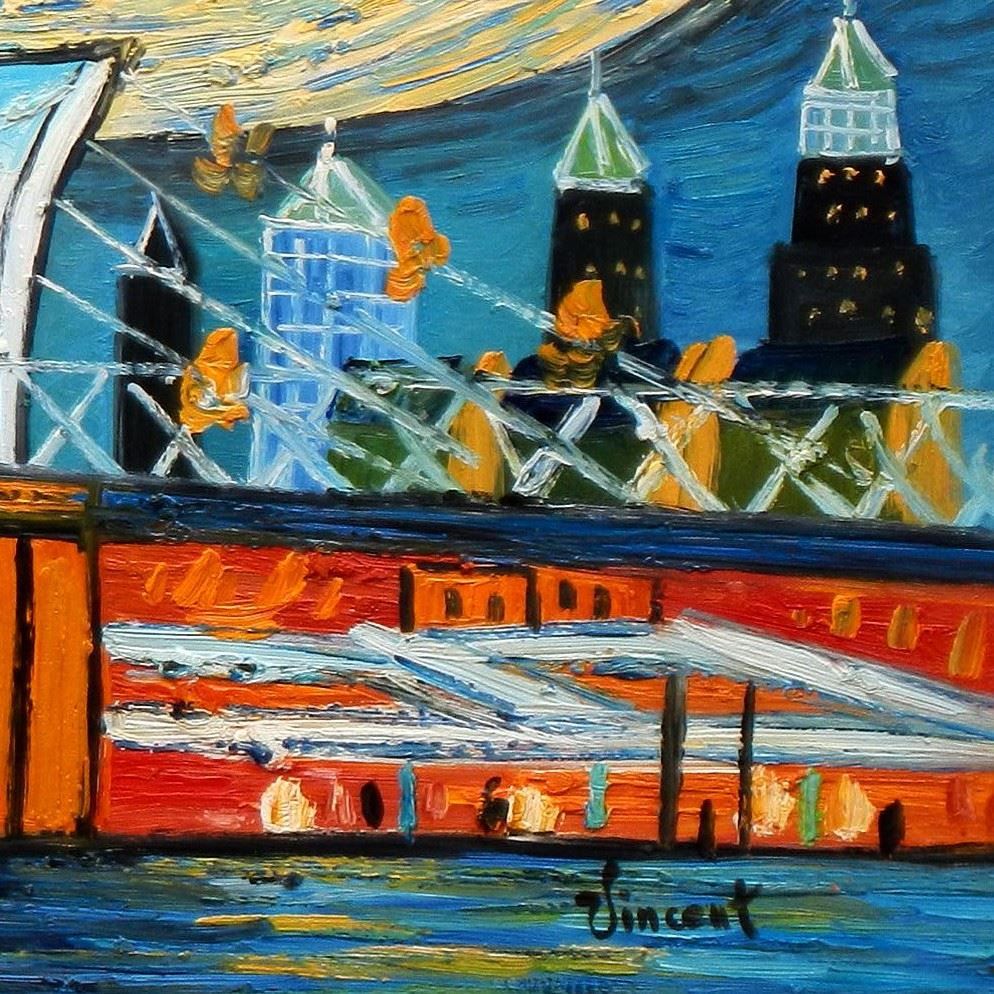 Riproduzioni & Creazioni: V. van Gogh Sternennacht New York – Nuovo (secondo la descrizione) da Larnaca venduto da KunstDepot24 4