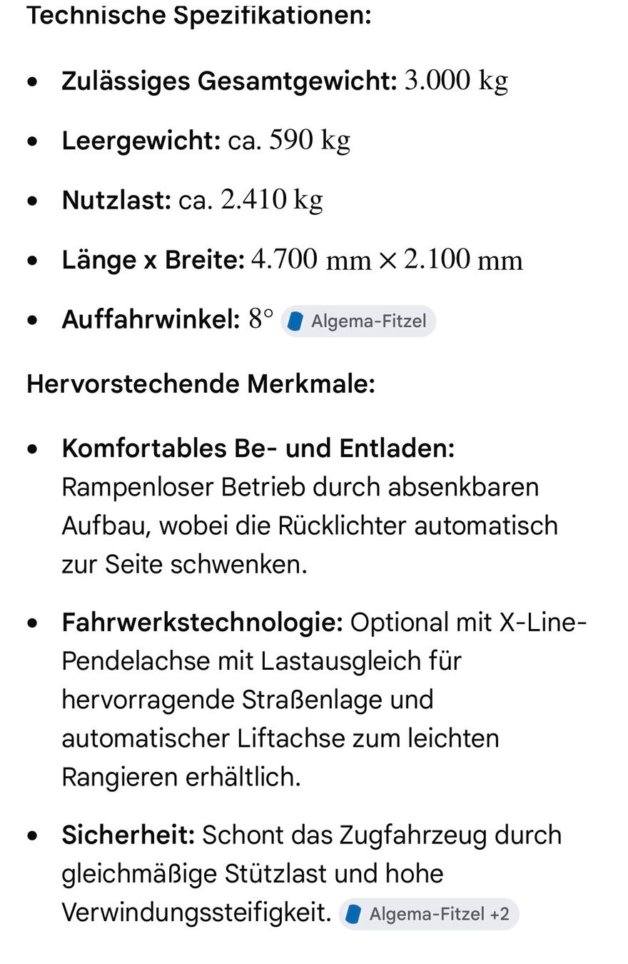 Algema Anhänger: Anhänger – Gebraucht aus Berikon von BS1719 5