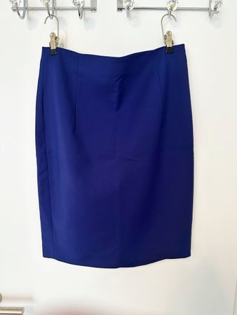 Zara Basic Bleistiftrock blau Grösse M 38