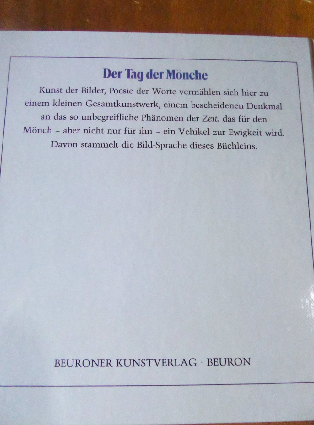 Libri: Buch: "Der Tag der Mönche" von Werner Feger und Paul Gordan – Usato da Sumiswald venduto da Paxsum 3