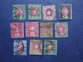 1886/1881, Lot TELEGRAFENMARKEN AUF PAPIER; 1886
