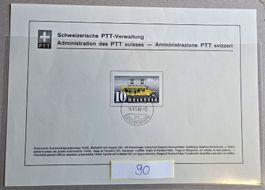 Briefmarke PTT Sammelblatt von 1946 Helvetia