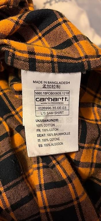 Carhartt Hemden: Carhartt - Gelb/Schwarz - XL – Gebraucht aus Basel von cla_f5hs 3