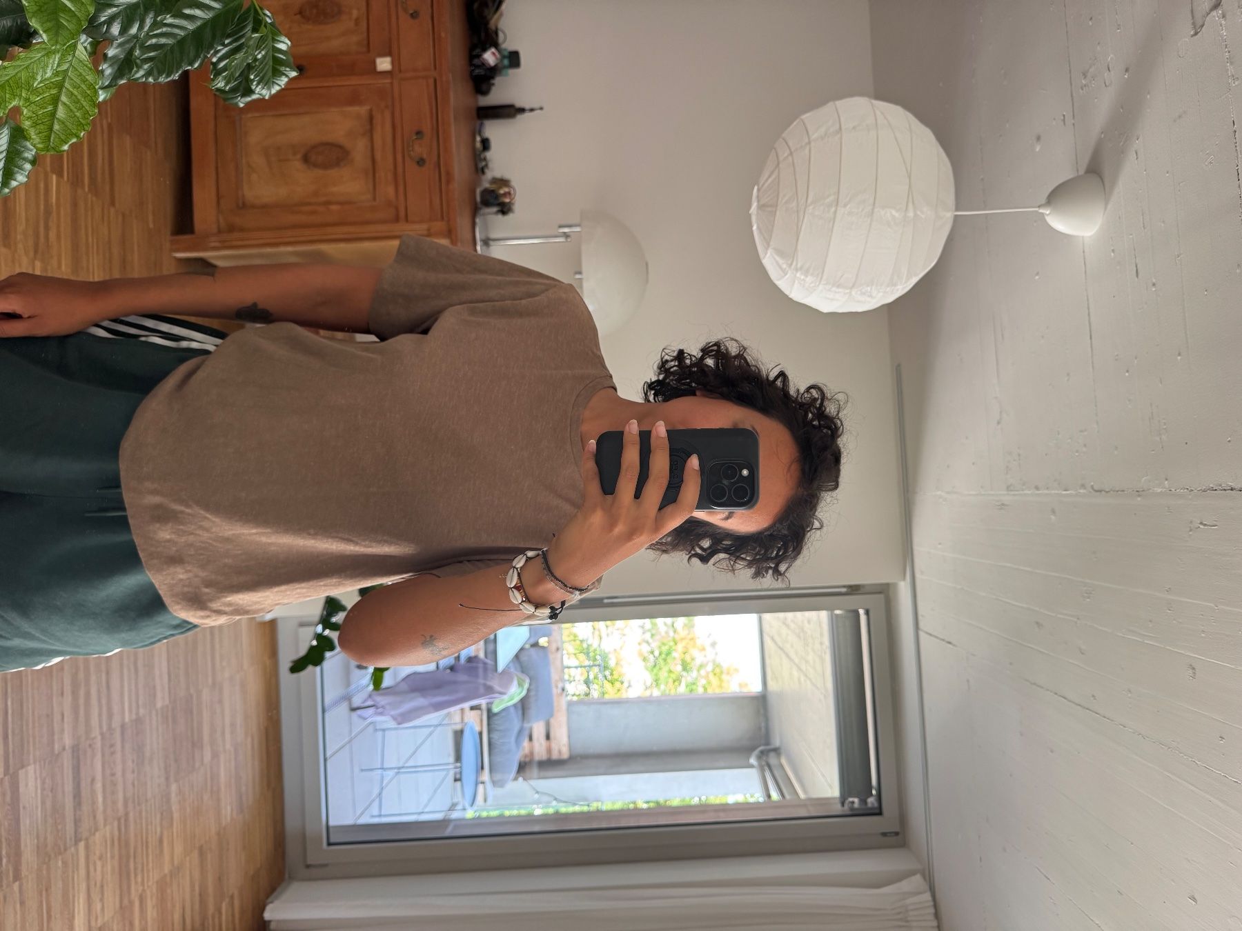 Other Stories T-shirt: Braunes T-Shirt, Leine, S – Usato da Zürich venduto da noura2202 3