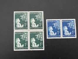 Österreich Weihnachtsmarken 1950 Viererblock/Paar **  (D824)