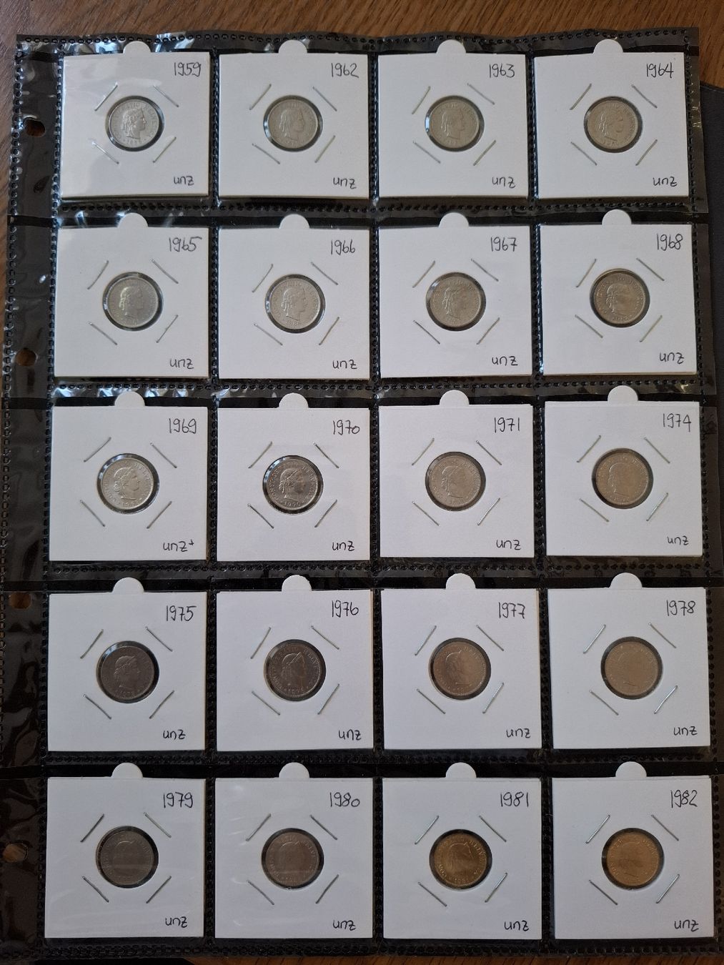 Alle Münzen: 5 Rappen Sammlung nr.43 – Gebraucht aus Hunzenschwil von Hardrock6 4