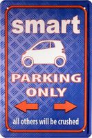 Blechschild-SMART-PARKING ONLY