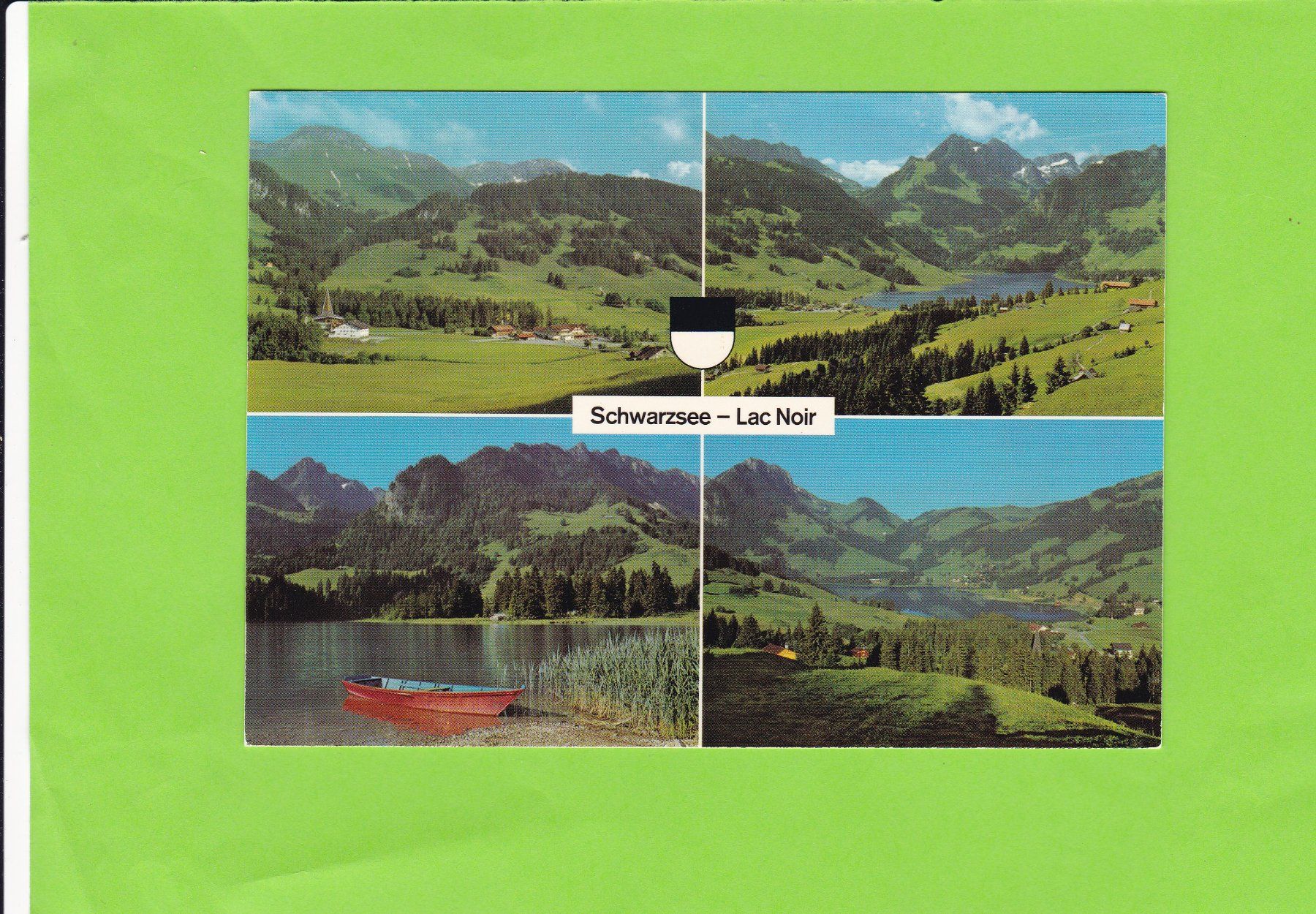 Cartoline postali: Schwarzsee-Lac Noir – Usato da St. Peterzell venduto da neckertal