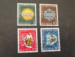 1948, Sondermarke Olympiade Erstag Halbmondstempel  (2295)