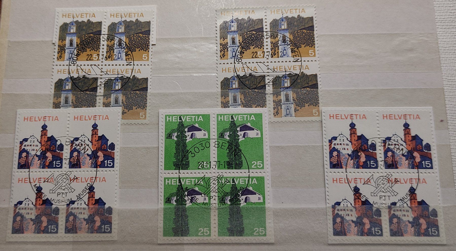 Tutti i francobolli: Diverse Briefmarken Helvetia – Usato da Baar venduto da Maxlee75