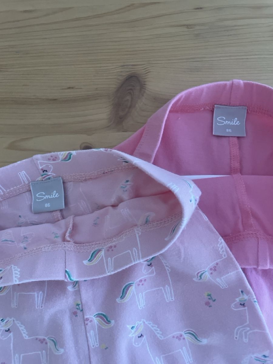 Strümpfe & Strumpfhosen: 2x Mädchen Leggings Gr. 86, Rosa, Einhorn-Motiv – Neu (gemäss Beschreibung) aus Spreitenbach von Gloxinia 3