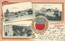 Lausanne, Funiculaire, 1902, Top Zustand!
