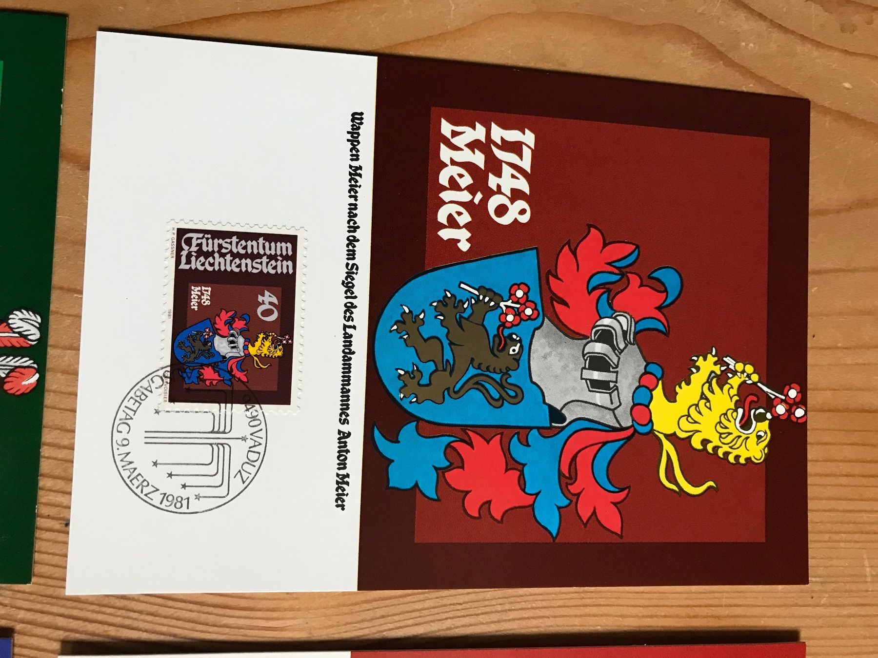 Alle Briefmarken: briefmarken FL 4 postkarten 9.3.1981 – Gebraucht aus liestal von makai05 4