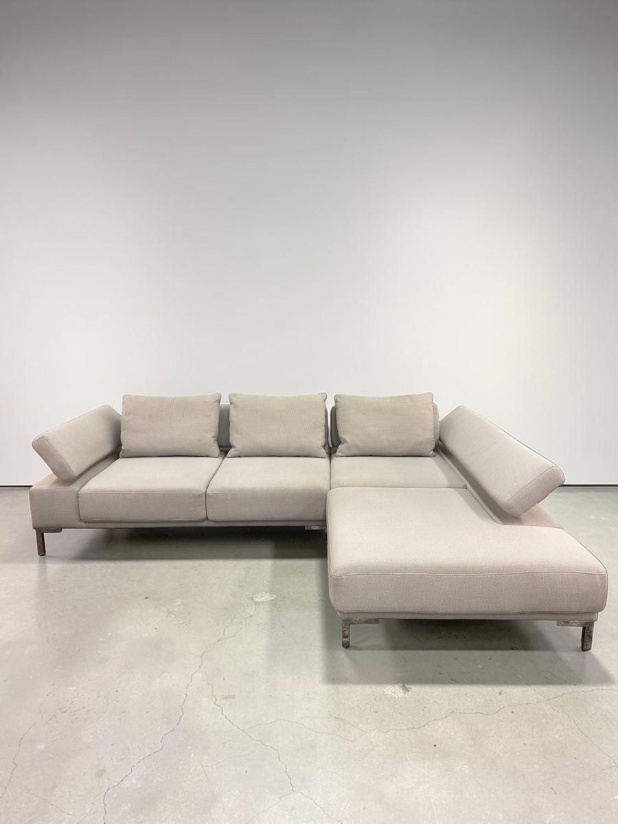 Pfister Sofas: Pfister Designer Jess Ecksofa mit Longchair, HellGrau – D'occasion à Fehraltorf par Sofalab.swiss 5