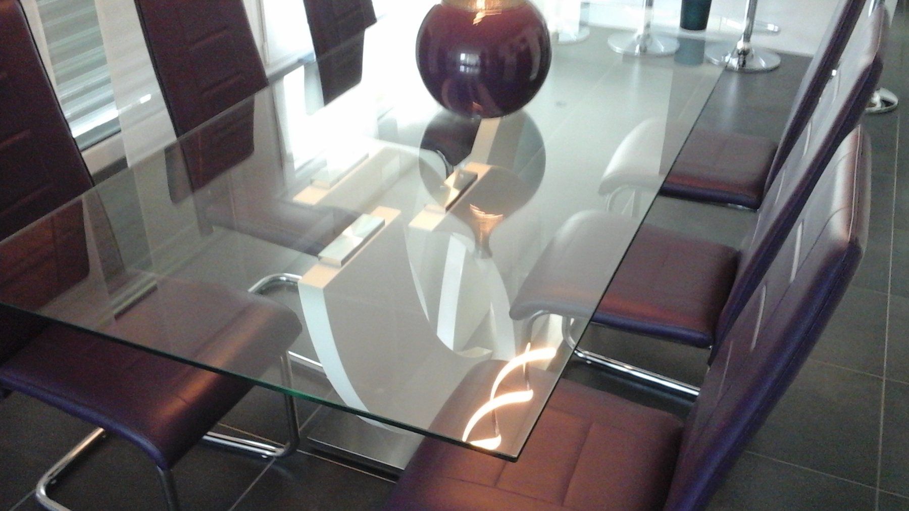 Conforama Set di tavolo e panche: Table de salle à manger en verre – Usato da Lussy venduto da coco1012 1