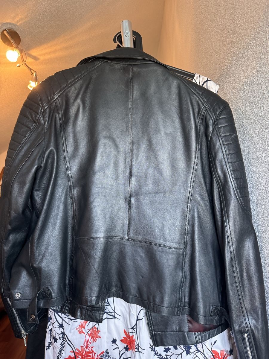 Giacche: Biker Jacket Black Lambskin Size 42 100% Viscose Lining – Usato da Schötz venduto da s_amer 4