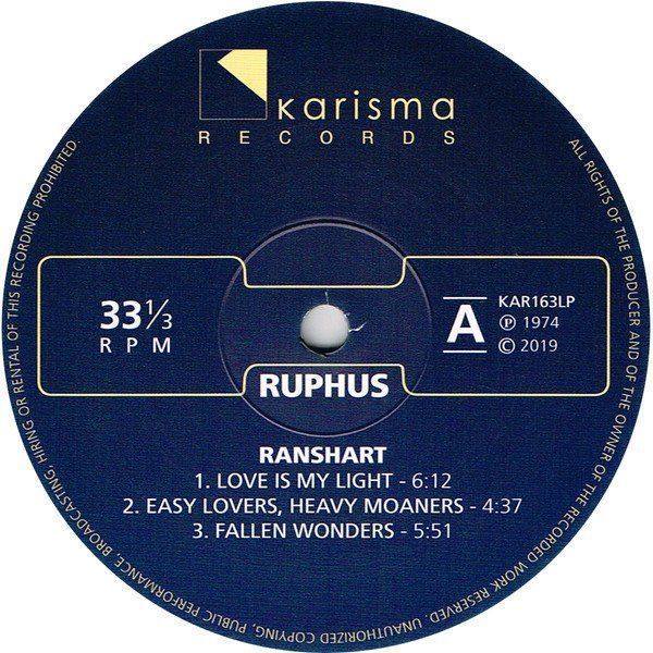 Schallplatten: Ruphus – Ranshart – Neu und originalverpackt aus Brittnau von Zibu 4