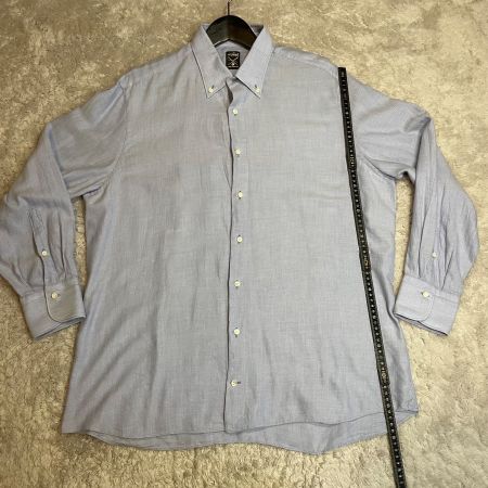 Van Laack Hemd 42/L Hellblau Baumwolle Kaschmir Luxus