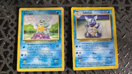 Schiggy & Schillok Pokemon Karten (1999)