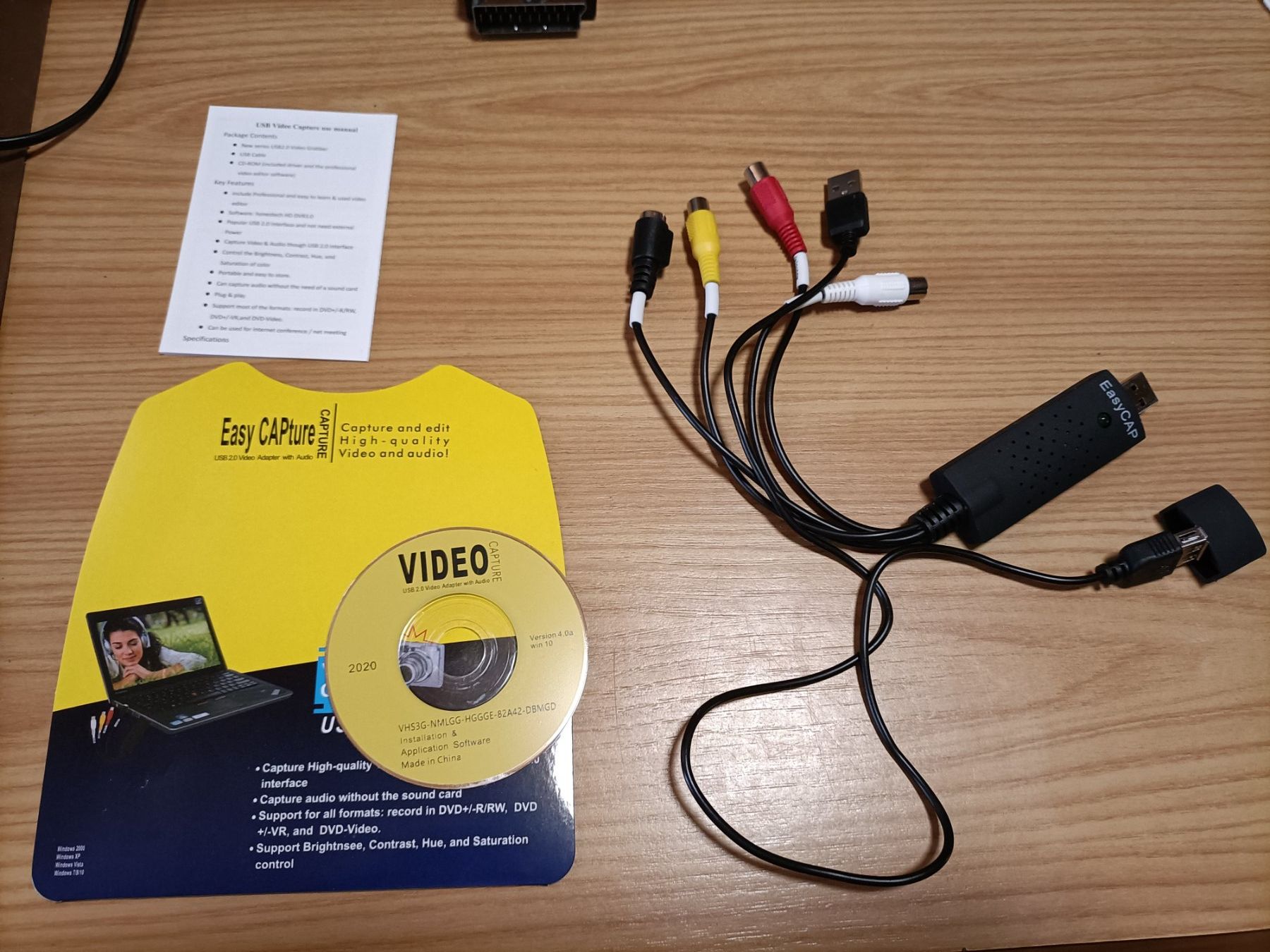 Convertitori: EasyCap USB 2.0 Video Grabber Adapter VHS Digitalisierer – Usato da Schöftland venduto da Snacketti7