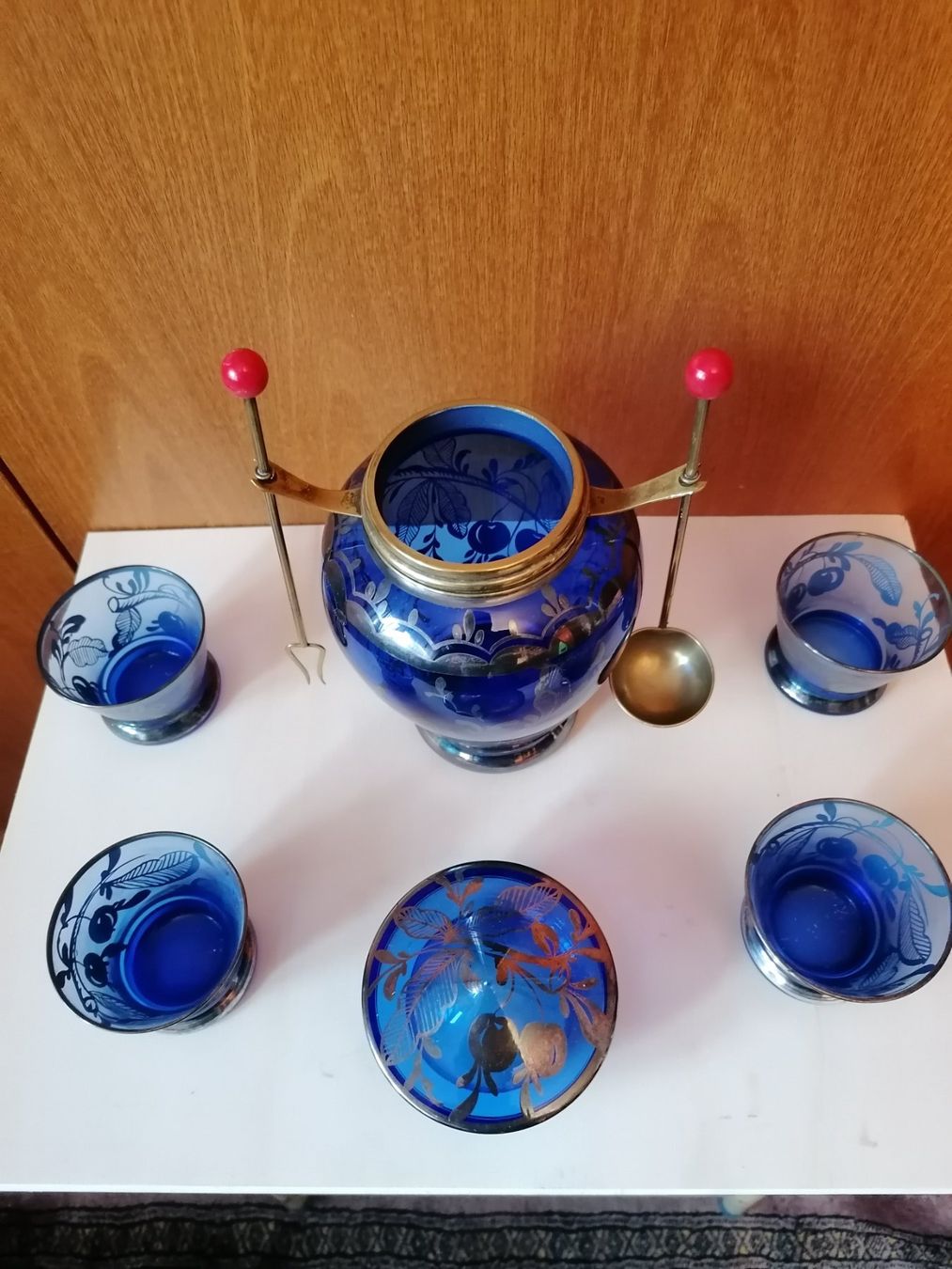 Geschirrsets: Service à griottes ancien bleu cobalt – Neu (gemäss Beschreibung) aus Sion von maxpassion 2