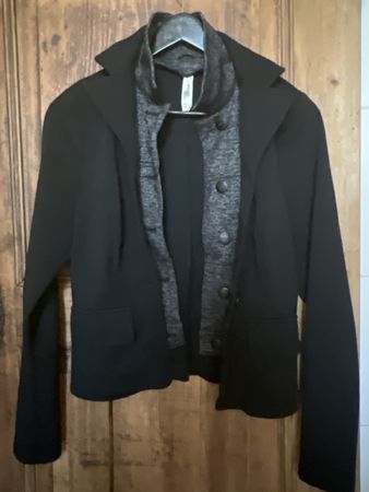 Schwarze Jacke Driver, Gr. S, mit Doppelkragen