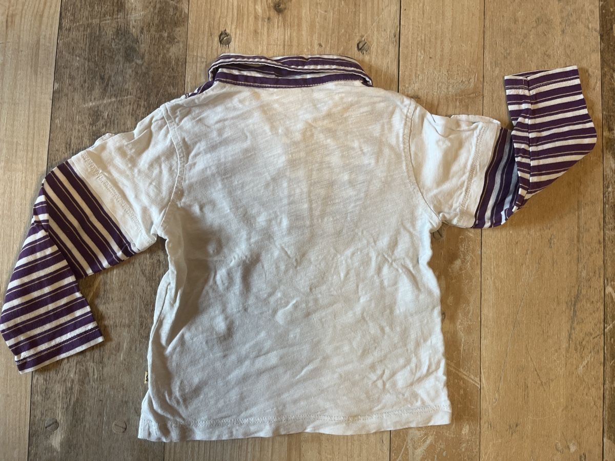 Camicie, T-shirt & Polo: Süsses Langarmshirt Gr. 86/92 gestreift – Usato da Kaisten venduto da saleforfun 3