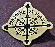 Q938 Pin Religion Kirche - 100 Jahrte St-Marien