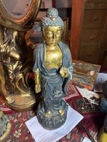Exquisite Buddha Statue, Antik, Goldfarben - Einzigartig!