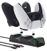 2x Dual Dock Ladestation für Playsation 5/Xbox Serie XS