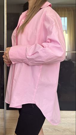 Chemise Zara rose taille XS coton comme neuf