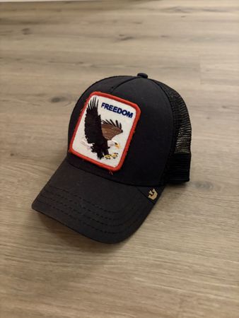Goorin Bros. Kappe Freedom Adler, neuwertig, schwarz