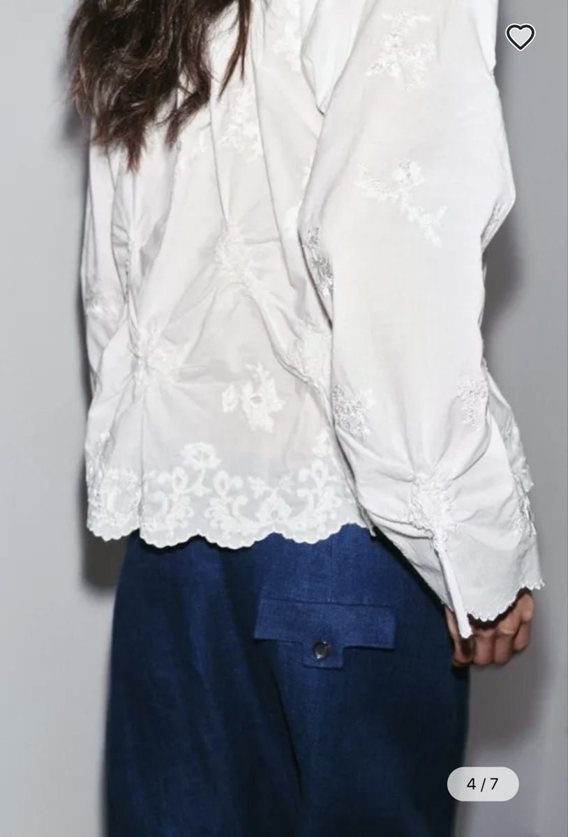 Zara Blusen: Zara ZW gathered embroidered blouse – Gebraucht aus Kilchberg ZH von ngt_hnw9 7