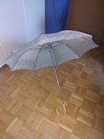 VINTAGE Sonnenschirm, hellgrün, mit Spitze