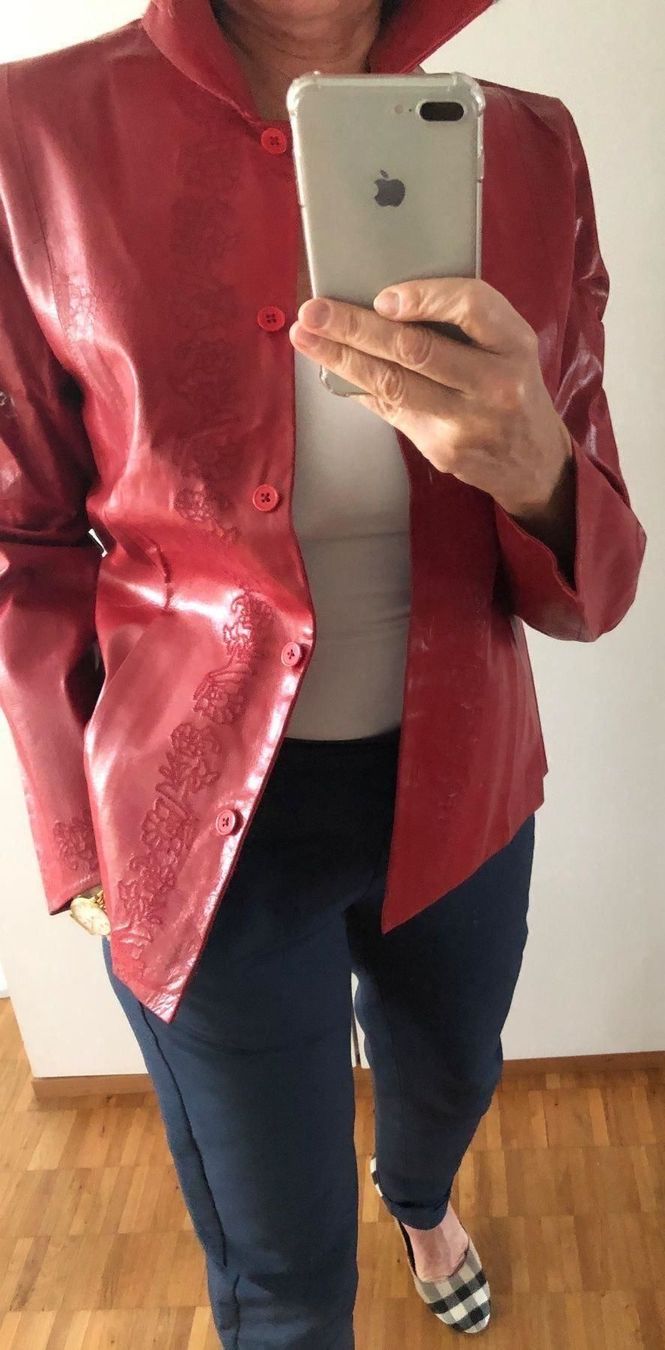 Giacche: Echt Leder Blazer ROT, Oder CREM farben. – Nuovo (secondo la descrizione) da Adliswil venduto da Jessik0 1