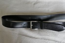 Ceinture SCHUCHARD & FRIESE cuir noir, boucle métal