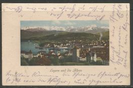Carte P de 1910 ( Luzern )