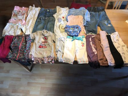 25-teiliges Mädchenpaket Gr. 80/86