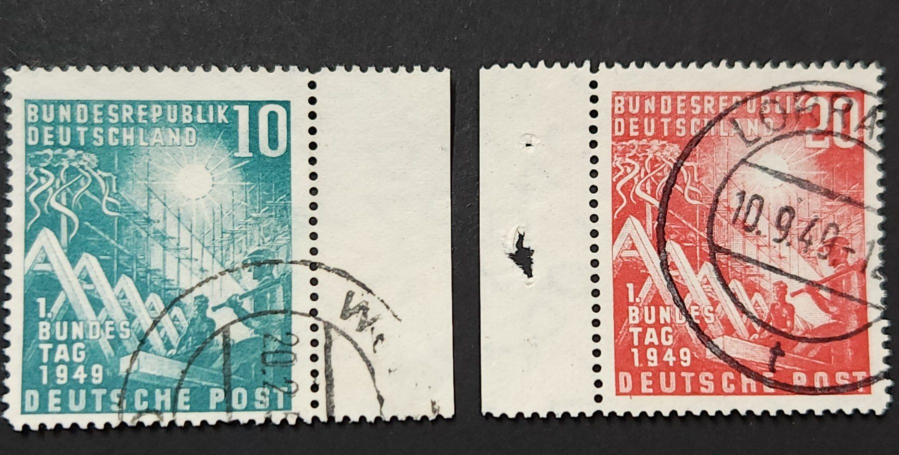 Tutti i francobolli: BRD Mi-Nr 111-112 gestempelt Einwandfrei – Usato da Kriens venduto da Nidfeld45