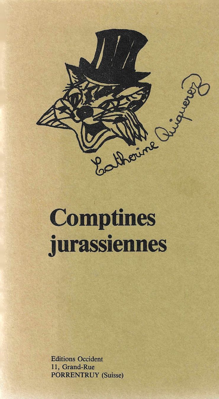 Livres: Comptines jurassiennes – D'occasion à Savagnier par Ne2065